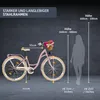 Milord Komfort Fahrrad Mit Weidenkorb Damenfahrrad, 28 Produktbild-Vorschau 3