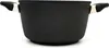 A black pot with two handles is shown against a white background. Náhľad obrázku produktu