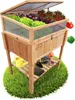 Coemo Hochbeet Kräuterbeet Holz mit Pflanzvlies 120 x 40 x Produktbild-Vorschau 1