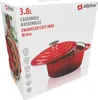 Alpina Poêle à braiser en fonte émaillée rouge Ø24 cm, 3,8 Voir les images du produit 5