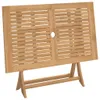 vidaXL Skladací záhradný stôl 120x70x75 cm z masívneho Náhľad obrázku produktu 13