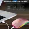 Souris sans fil, LED Rechargeable Silencieux mince souris Voir les images du produit 2