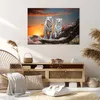 Bild auf Leinwand - Leinwandbild - Tiger weiß Rock Produktbild-Vorschau 7