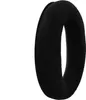 A black foam ear pad for headphones is shown against a white background. Produktbild-Vorschau