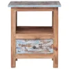 A product shot of a wooden nightstand with a drawer. Náhled obrázku produktu