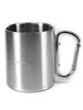Edelstahl Tasse mit Karabinergriff Doppelwandig 250ml 125g Produktbild-Vorschau 6