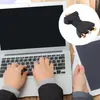 A person's hands are typing on a laptop, with a tablet and an adapter in the foreground. Produktbild-Vorschau
