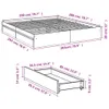 vidaXL Bettgestell mit Schubladen Weiß 200x200 cm Produktbild-Vorschau 7