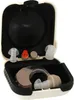 An open case containing a hearing aid and accessories. Produktbild-Vorschau