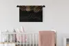 MuchoWow® Wandteppich Wandbehang Frau - Palmwedel - Gold - Produktbild-Vorschau 2