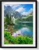 Bewaldete Berglandschaft– Wandbild mit Rahmen – Gerahmtes Produktbild-Vorschau 1