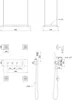 Mexen Soler set doccia ad incasso, nero - 7601-04-70 Anteprima dell’immagine prodotto 2
