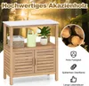 COSTWAY Table à plantes, armoire de jardin en bois, armoire Voir les images du produit 7