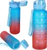 Stylová 1l láhev na vodu s Ombre designem a inspirativními Náhled obrázku produktu 11