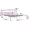 Bettgestell mit Kopfteil ohne Matratze 200x200 cm Produktbild-Vorschau 11