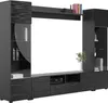 Meblościanka do salonu Factor 1 czarna 4 elementy 260 cm Podgląd zdjęcia produktu 7