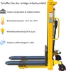 MIDORI Hochhubwagen Handstapler Hydraulik Polyurethan1,0t / Produktbild-Vorschau 10