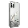 Guess Apple iPhone 12 Pro Max Silber Glitter Vintage Script Produktbild-Vorschau 4