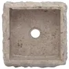 vidaXL Lavabo Gris 30x30x13 cm Marbre Voir les images du produit 5