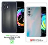 Two smartphones are shown side-by-side, with text indicating compatibility information. Produktbild-Vorschau
