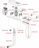 Diagram showing parts of a toilet flush valve system. Anteprima dell’immagine prodotto