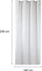 Vorhang weiß 140x245 cm Ösen blickdicht Struktur Produktbild-Vorschau 2