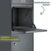 LOGIXBOX Frontbox-DeLuxe Paketbox mit Postfach Graphitgrau Produktbild-Vorschau 8