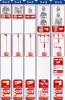 An instructional diagram showing different types of LEMAX LED light strings and their connections. Produktbild-Vorschau