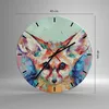 Wanduhr - Rund - Glasuhr - Klein November Bunt - 40x40cm - Produktbild-Vorschau 3