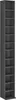 A tall, narrow, dark gray shelving unit with multiple compartments. Náhľad obrázku produktu