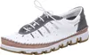 Gemini Damen Sneaker Leder Cutouts sportliche Schnürschuhe Produktbild-Vorschau 5