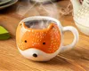 Niedliche Herbst Fuchs Tasse 350ml mit Ohren - Handbemalt Produktbild-Vorschau 4