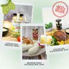 A collage of three product photos featuring mustard and sausages, with beer mugs depicted. Produktbild-Vorschau