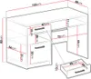 MIRJAN24 Schreibtisch Tytus II, Computertisch mit Produktbild-Vorschau 4