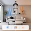 Stropný ventilátor s LED osvetlením, 4 sklopnými lopatkami Náhľad obrázku produktu 12