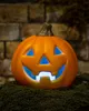 Niedlicher Halloween Kürbis mit LED Licht 12cm Produktbild-Vorschau 4