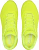 A top-down view of a pair of bright yellow Skechers sports shoes. Voir les images du produit