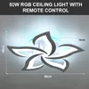 50W Blumenform LED Deckenleuchte mit RGB Farbwechsel Lamp, Produktbild-Vorschau 9