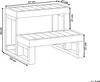 BELIANI Whirlpool Outdoor Treppe Grau Kunststoff mit 2 Produktbild-Vorschau 3