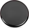 A top-down view of a single black plate on a white background. Náhled obrázku produktu