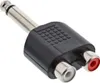 InLine 99339, 6.3mm jack male mono, 2xCinch, Černá Náhled obrázku produktu 1
