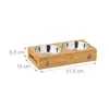 Relaxdays Futterbar für kleine Hunde, 2 Näpfe V je 300 ml, Produktbild-Vorschau 4