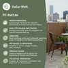 PE-Rattan in 0,9m Breite (Meterware) Sichtschutz Produktbild-Vorschau 5
