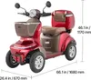 SucceBuy scooter elettrico a 4 ruote, scooter per la Anteprima dell’immagine prodotto 8