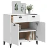 vidaXL Sideboard VIKEN Weiß 80x40x80 cm Holzwerkstoff Produktbild-Vorschau 4