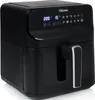 A black Tristar air fryer is shown from a three-quarter angle on a white background. Produktbild-Vorschau