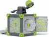 A toy playset with a cube-shaped structure and a robotic arm holding a green sphere. Produktbild-Vorschau