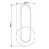 Nástěnné svítidlo MasterLED - 430×200×50 mm - 4000K - 1100 Náhled obrázku produktu 14