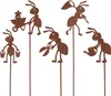 UNUS Gartendeko Gartenstecker Rost Ameisen Gärtner aus Produktbild-Vorschau 1