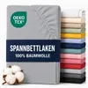 Komfortec Jersey Spannbettlaken 160x200 cm, 100% Baumwolle, Produktbild-Vorschau 1
